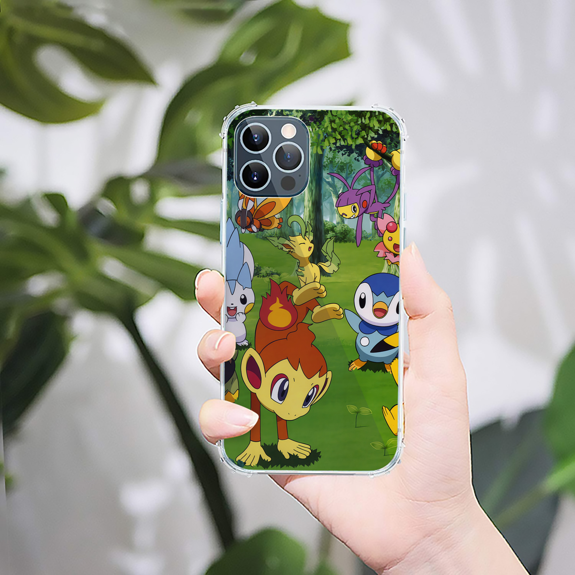 （画像用） ポケットモンスター Pokémon 【iPhone 12シリーズ対応】透明スマホケース（クリアソフトケース）